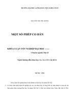 Khóa luận tốt nghiệp toán Một số phép co dãn