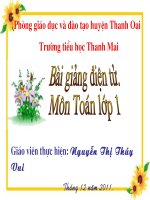 Bảng cộng và bảng trừ đến 100 Toán 1