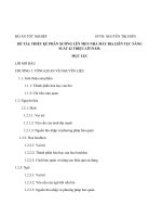 Thiết kế phân xưởng lên men nhà máy bia liên tục năng suất 42 triệu lít  năm