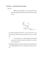 Bài tập trắc nghiệm vi mô có lời giải