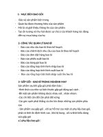 TÀI LIỆU VỀ BAO GÓI TRONG NGÀNH MAY - MÔN CÔNG NGHỆ MAY TRANG PHỤC 2