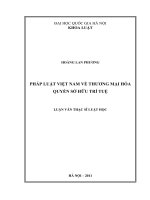 Pháp luật Việt Nam về thương mại hóa quyền sở hữu trí tuệ