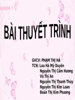 BÀI THUYẾT TRÌNH TẦM QUAN TRỌNG CỦA VIỆC BAO GÓP - GẤP GÓI BAO BÌ TRONG NGÀNH MAY(