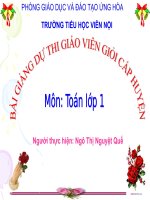 Bài giảng Phép Cộng Toán 1 Dạng 14-3