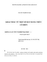 Khóa luận tốt nghiệp toán Khai thác từ một số bất đẳng thức cổ điển