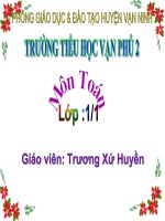 Bảng các số từ 1 đến 100 Toán 1