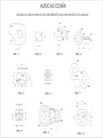 Autocad Bài tập thực hành  Vẽ và đọc bản vẽ