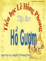 Bài giảng Môn học vần  Lớp 1 H