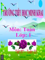 Bài giảng Luyện tập chung Toán 1