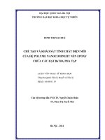 Chế tạo và khảo sát tính chất điện môi của hệ Polyme Nanocompozit nền Epoxy chứa các hạt BaTiO3 pha tạp