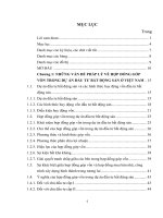 Hợp đồng góp vốn trong dự án đầu tư Bất động sản ở Việt Nam  Luận văn ThS. Luật