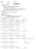GIÁO ÁN BÀI KIỂM TRA 1 TIẾT CHƯƠNG IV LỚP MÔN TOÁN LỚP 10