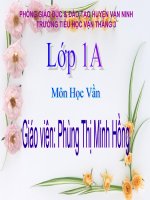 Bài giảng Môn học vần  Lớp 1 UA