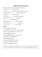 Relative pronouns exercise (1)