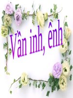 Bài giảng Môn học vần  Lớp 1 INH ÊNH