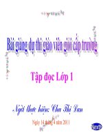 Bài giảng Môn học vần O-C Lớp 1