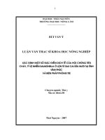 Xác định một số đặc điểm dịch tễ của hội chứng tiêu chảy, tỷ lệ nhiễm salmonella ở lợn từ sau cai sữa nuôi tại tỉnh vĩnh phúc và biện pháp phòng trị