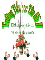 Bài giảng Môn học vần  Lớp 1 ENG IENG