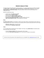 Adverb clause of time