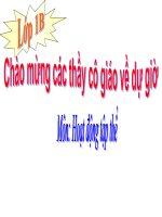 Bài giảng Môn học vần TH Lớp 1