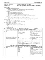 GIÁO ÁN ĐẠI SỐ 10 NÂNG CAO HKI TIẾT 3