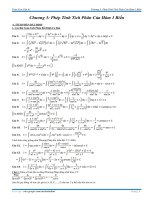 Giải bài tập toán cao cấp a1   chương 3 phép tính tích phân của hàm 1 biến