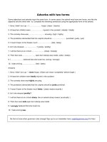 Adverbs with two forms