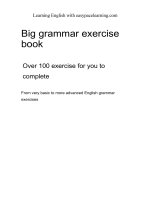 Book of grammar exercise