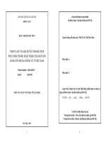 Pháp luật về giải quyết tranh chấp phát sinh trong hoạt động thanh toán bằng tín dụng chứng từ ở Việt Nam