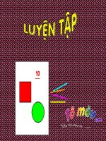 Bài giảng Luyện tập hình vuông hình tròn