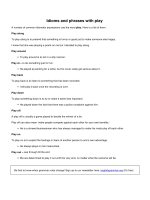 Idioms and phrases with play