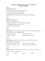 câu hỏi trắc nghiệm môn hóc học lớp 11 ban khoa học tự nhiên