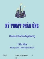 Bài giảng kỹ thuật phản ứng