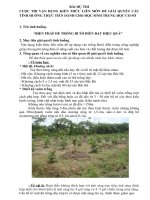 bài dự thi vận dụng kiến thức liên môn giải quyết các tình huống thực tiễn biện pháp để trồng bưởi diễn đạt hiệu quả