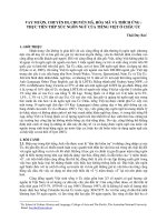 Báo cáo khoa học Vay mượn, chuyển di, chuyển mã, hoà mã và thích ứng Thực tiễn tiếp xúc ngôn ngữ tiếng Việt ở châu Úc