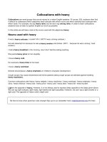 Collocations with heavy