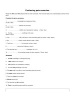 Confusing pairs exercise
