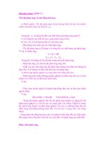 HÓA HỌC ĐẠI CƯƠNG PHẦN 2 -TỐC ĐỘ PHẢN ỨNG VÀ CÂN BẰNG HÓA HỌC