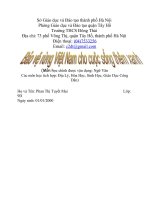 vận dụng kiến thức liên môn giải quyết các tình huống thực tiễn bảo vệ rừng việt nam cho cuộc sống thêm xanh