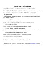 An overview of noun clauses