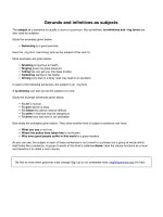 Gerunds and infinitives as subjects