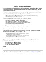 Future with will and going to