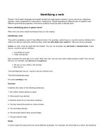 Tài liệu: Identifying a verb