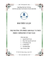 THỊ TRƯỜNG TÍN PHIẾU KHO BẠC VÀ TRÁI PHIẾU CHÍNH PHỦ Ở VIỆT NAM