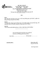 ĐỀ THI CUỐI KỲ 2 NĂM 2013 2014 MÔN NGUYÊN LÝ MÁY(TỰ LUẬN)