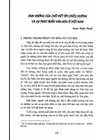 Báo cáo khoa học Ảnh hưởng của chữ viết tới chiều hướng và sự phát triển văn hoá Việt Nam