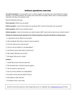 Indirect questions exercise