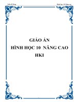 GIÁO ÁN HÌNH HỌC 10 NÂNG CAO