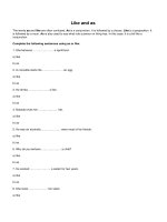 So sánh giữa Like and as