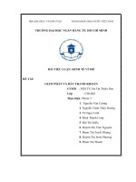 TIỂU LUẬN KINH TẾ VĨ MÔ GIẢM PHÁT VÀ BẪY THANH KHOẢN